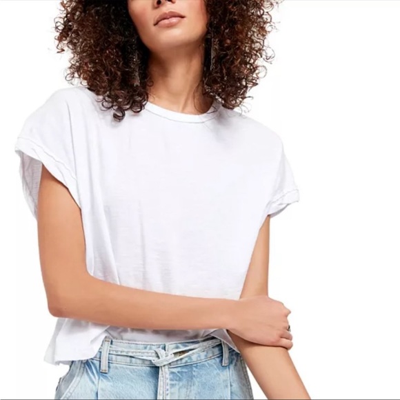 Free People We The Free You Rock Tee White - Picture 1 of 5